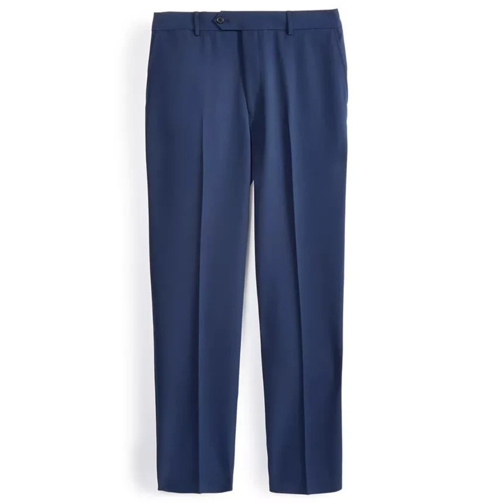 Nautica Navy Blue Mens Dress Pants 32W 32L Modern Fit Bi-Stretch Performance